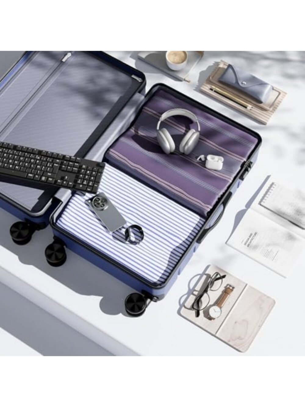 25-Inch Hardside Luggage with Spinner Wheels, Lightweight Expandable Suitcase - Picture 2 of 6